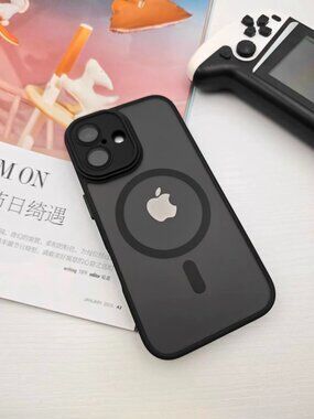 Matte Black Magnetic Frosted iPhone Case